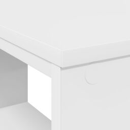 Berkfield Home White Corner Desk White MDF Medium Storage White Corner Desk - thumbnail 7