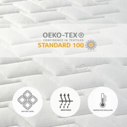 Aspire Pressure Relief Pocket+ Memory Mattress in White - Size: Small Double - thumbnail 4