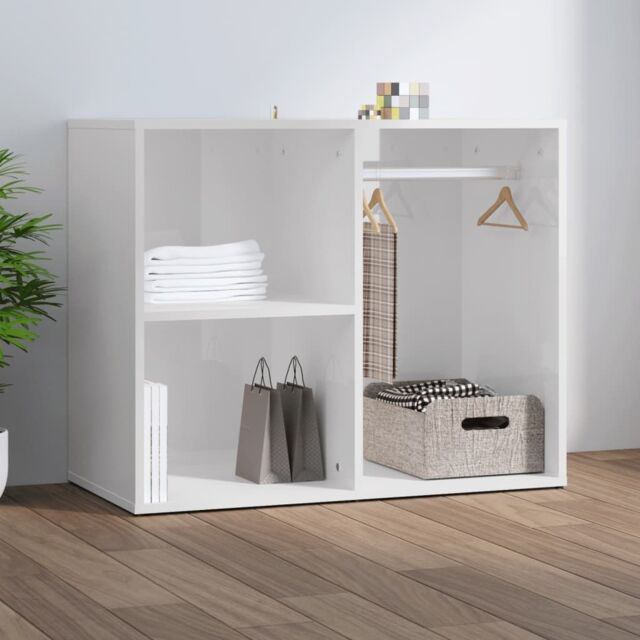 Berkfield Home Dressing Cabinet High Gloss White 80x40x65 cm Engineered Wood - Size: 80 x 40 x 65 cm - image 1
