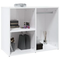Berkfield Home Dressing Cabinet High Gloss White 80x40x65 cm Engineered Wood - Size: 80 x 40 x 65 cm - thumbnail 5