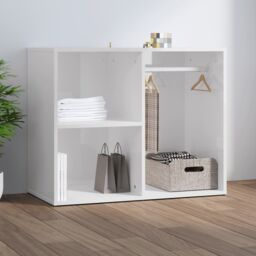 Berkfield Home Dressing Cabinet High Gloss White 80x40x65 cm Engineered Wood - Size: 80 x 40 x 65 cm - thumbnail 1