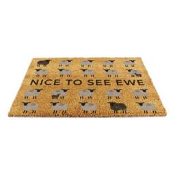 Artsy Mats Nice To See Ewe Sheep Doormat (60 x 40cm) in Brown - Size: 40 cm x 60 cm - thumbnail 5