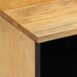 Berkfield Home Bedside Cabinet Brown 40x33x46 cm Solid Wood Mango - Size: 40 x 33 x 46 cm - thumbnail 6