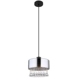 Netlighting Hendry Pendant Ceiling Light Matt Black Smoke Glass Shade 1x E27 - thumbnail 2