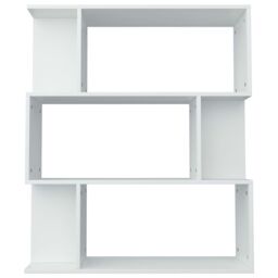 Berkfield Home Book Cabinet/Room Divider White 80x24x96 cm Engineered Wood - Size: 80 x 24 x 96 cm - thumbnail 6
