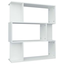 Berkfield Home Book Cabinet/Room Divider White 80x24x96 cm Engineered Wood - Size: 80 x 24 x 96 cm - thumbnail 2