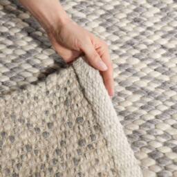 THE RUGS Lyon Handwoven Wool Beans Rug Living Room in Grey - Size: 200 cm x 290 cm - thumbnail 8