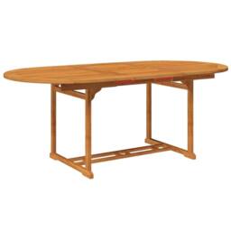 Berkfield Home 5 Piece Garden Dining Set Solid Acacia Wood in Brown - thumbnail 4