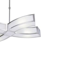 Netlighting Duna GU10 Pendant 4 Light L1SGU10 Polished Chrome in Grey - thumbnail 4