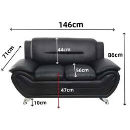 SquareBoxx Saturn 3 + 2 Sofa Set Grey - thumbnail 6