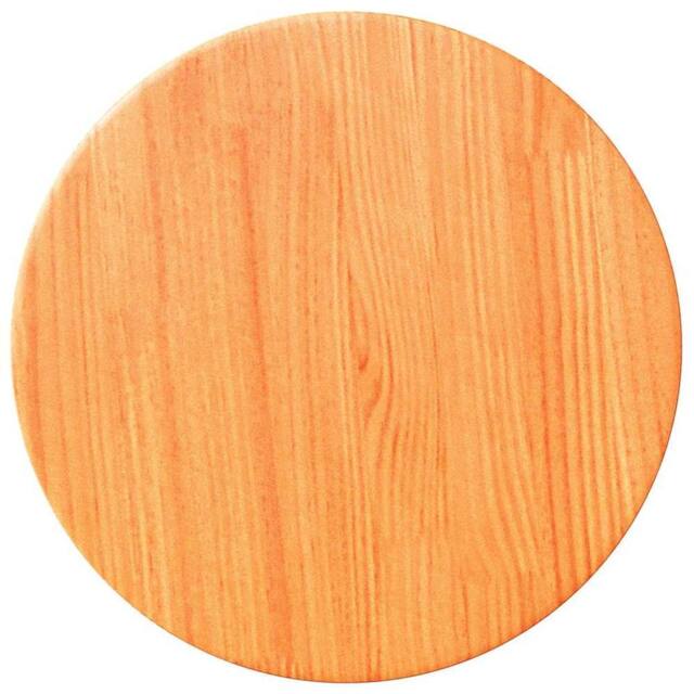 Berkfield Home Table Top Round Wax Brown √ò30x2.5 cm Solid Wood Pine - Size: 30x2.5 cm - image 1