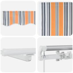 Berkfield Home Manual Retractable Awning with LED Multicolour Stripe 500x300 cm - thumbnail 9