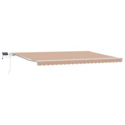 Berkfield Home Manual Retractable Awning with LED Multicolour Stripe 500x300 cm - thumbnail 2