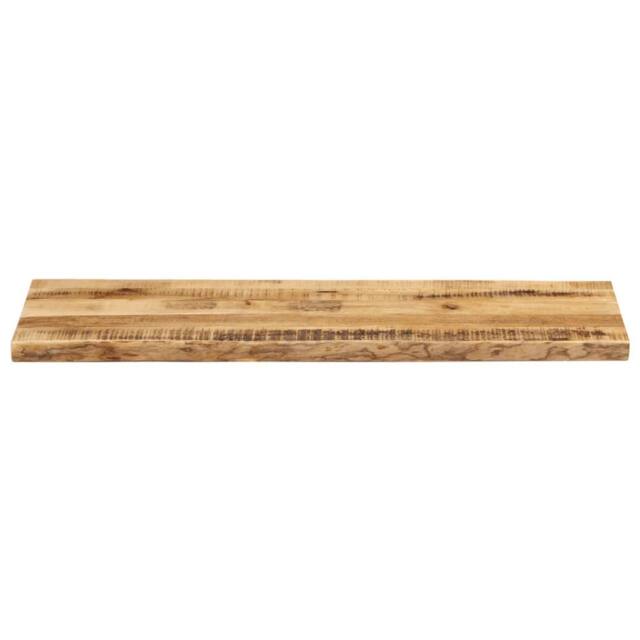 Berkfield Home Table Top Live Edge 120x40x2.5 cm Solid Wood Rough Mango in Brown - image 1