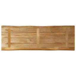 Berkfield Home Table Top Live Edge 120x40x2.5 cm Solid Wood Rough Mango in Brown - thumbnail 5
