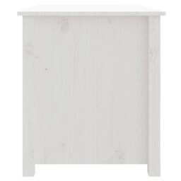Berkfield Home Beautiful Coffee Table White 71x49x55 cm Solid Wood Pine - Size: 71 x 49 x 55 cm - thumbnail 8