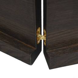 Berkfield Home Table Top Dark Grey 160x60x(2-4) cm Treated Solid Wood Live Edge in Dark Brown - thumbnail 4