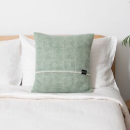 Native Natural Diamond Green Wool Cushion Cover 45x45cm - Size: 45 cm x 45 cm