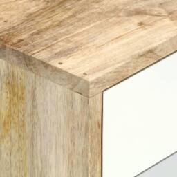 Berkfield Home Bedside Cabinet 47x35x59 cm Solid Mango Wood - Size: 47 x 35 x 59 cm - thumbnail 4
