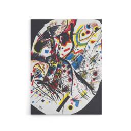 "Artery8 Small Worlds III Abstract Painting Kandinsky Canvas Wall Art Print in Black - Size: W12"" x H16""" - thumbnail 1