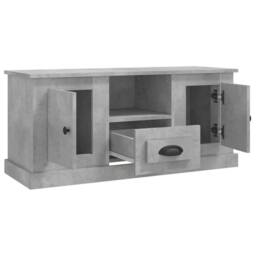 Berkfield Home TV Cabinet Concrete Grey 100x35.5x45 cm Engineered Wood - thumbnail 8