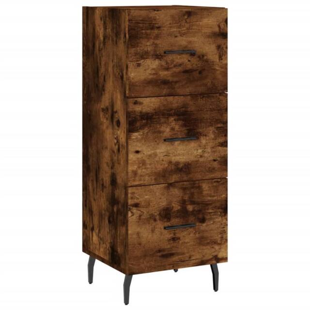 Berkfield Home Sideboard Smoked Oak 34.5x34x90 cm Engineered Wood in Brown - image 1