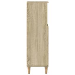 Berkfield Home Bathroom Cabinet Sonoma Oak 30x30x100 cm Engineered Wood in Light Oak - Size: 30 x 30 x 100 cm - thumbnail 5