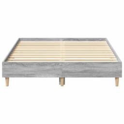 Berkfield Home Traditional Bed Frame 120x190 cm Grey Sonoma Engineered Wood - thumbnail 6