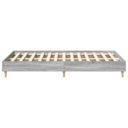 Berkfield Home Traditional Bed Frame 120x190 cm Grey Sonoma Engineered Wood - thumbnail 7