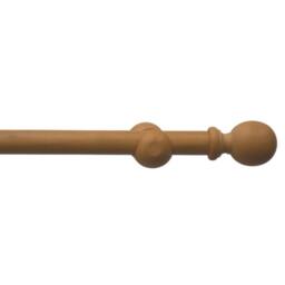 Blinds Outlet Wooden Eyelet Curtain Pole in Light Oak - Size: 160 cm