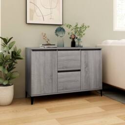 Berkfield Home Sideboard Grey Sonoma 104x35x70 cm Engineered Wood - Size: 104 x 35 x 70 cm - thumbnail 7