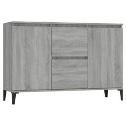 Berkfield Home Sideboard Grey Sonoma 104x35x70 cm Engineered Wood - Size: 104 x 35 x 70 cm - thumbnail 3