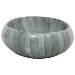 Berkfield Home Countertop Basin Green Oval 59x40x15 cm Ceramic - Size: 59 x 40 x 15 cm - thumbnail 5