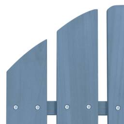 Berkfield Home Elegant Garden Adirondack Chair with Ottoman Solid Fir Wood Blue - thumbnail 6