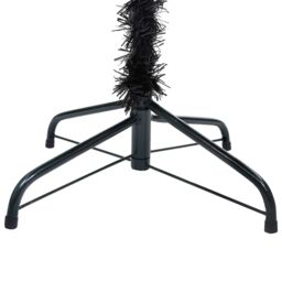 Berkfield Home Artificial Pre-lit Christmas Tree with Ball Set Black 180 cm PVC - thumbnail 4