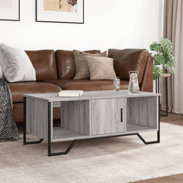 Berkfield Home Durable Coffee Table Grey Sonoma 100x51x40 cm Engineered Wood - Size: 100 x 51 x 40 cm - image 1