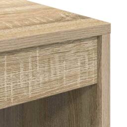 Berkfield Home Modern Computer Desk Sonoma oak Engineered wood 70 x 50 x 76 cm in Light Brown - thumbnail 8
