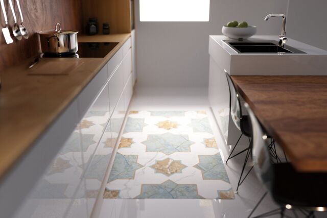 Artsy Mats Moorish Vinyl Floor Mat 67x145cm - Size: Medium - image 1
