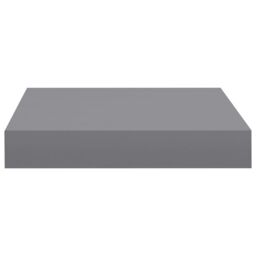 Berkfield Home Floating Wall Shelves 4 pcs Grey 23x23.5x3.8 cm MDF - thumbnail 6
