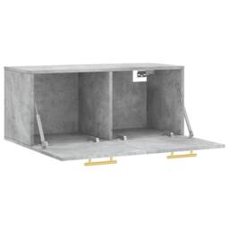 Berkfield Home Wall Cabinet Concrete Grey 80x36.5x35 cm Engineered Wood - thumbnail 6