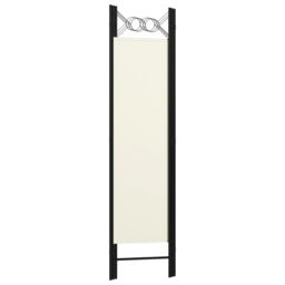 Berkfield Home 3-Panel Room Divider Cream White 120x180 cm - thumbnail 4