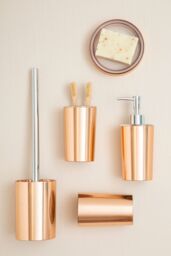 Orsina Shine Toilet Brush & Holder, Rose Gold Finish - thumbnail 3