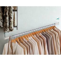 Pirlo Plush Heavy Duty Wide Extendable Metal Clothes Rail With Wheels Silver - thumbnail 4