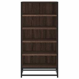 Berkfield Home Shoe Rack Brown Oak 48x38x97.5 cm Engineered Wood - thumbnail 4