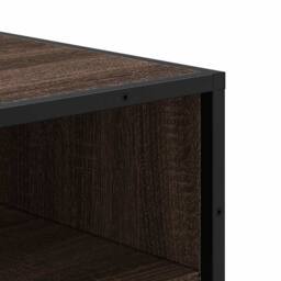 Berkfield Home Shoe Rack Brown Oak 48x38x97.5 cm Engineered Wood - thumbnail 7