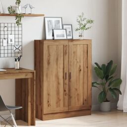 Berkfield Home Book Cabinet Artisan Oak 82.5x30.5x115 cm Engineered Wood in Brown - thumbnail 4