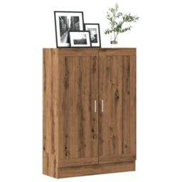 Berkfield Home Book Cabinet Artisan Oak 82.5x30.5x115 cm Engineered Wood in Brown - thumbnail 1