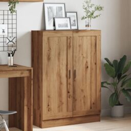 Berkfield Home Book Cabinet Artisan Oak 82.5x30.5x115 cm Engineered Wood in Brown - thumbnail 3