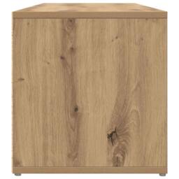 Berkfield Home TV Cabinet with Storage Artisan oak Engineered Wood in Brown - thumbnail 6
