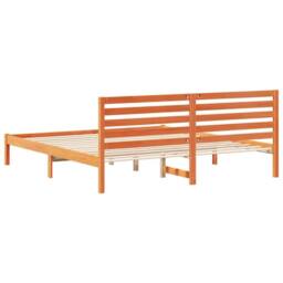 Berkfield Home with Headboard Wax brown 180 x 200 cm Solid pine wood - thumbnail 7